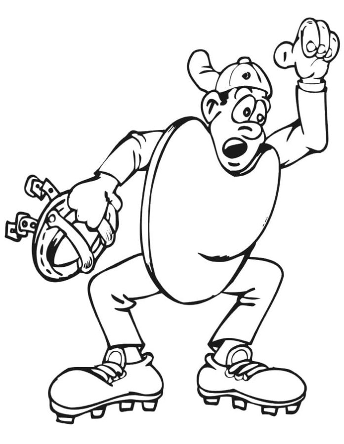 Coloriage Ligue Majeure de Baseball à imprimer