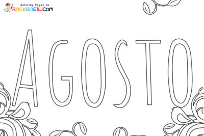 Dibujos de Agosto para Colorear