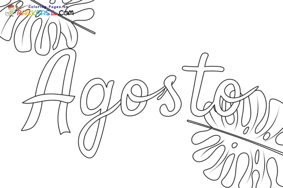 Dibujos de Agosto para Colorear