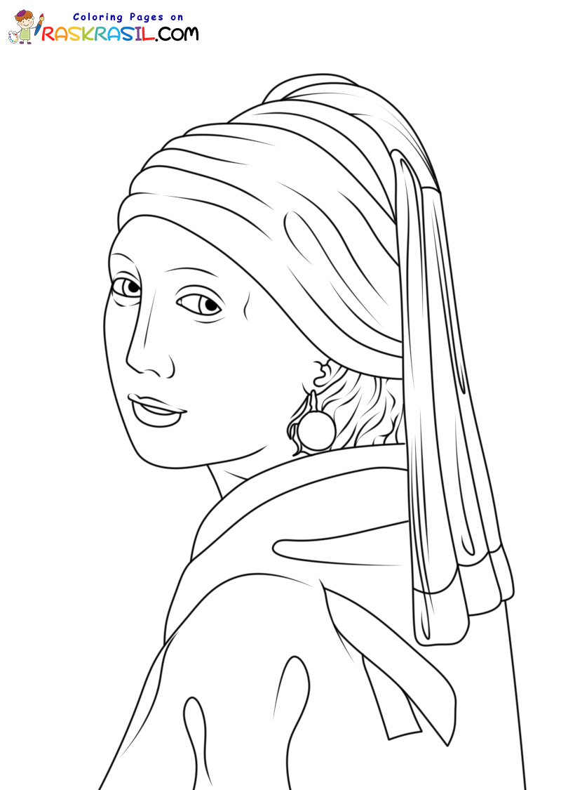 Famous Paintings Coloring Pages