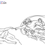 Raskrasil.com-Famous-Art-Coloring-Pages-The-Creation-of-Adam
