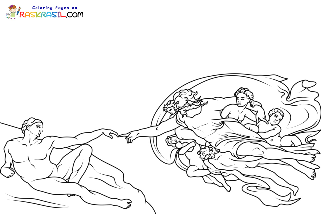 Raskrasil.com-Famous-Art-Coloring-Pages-The-Creation-of-Adam