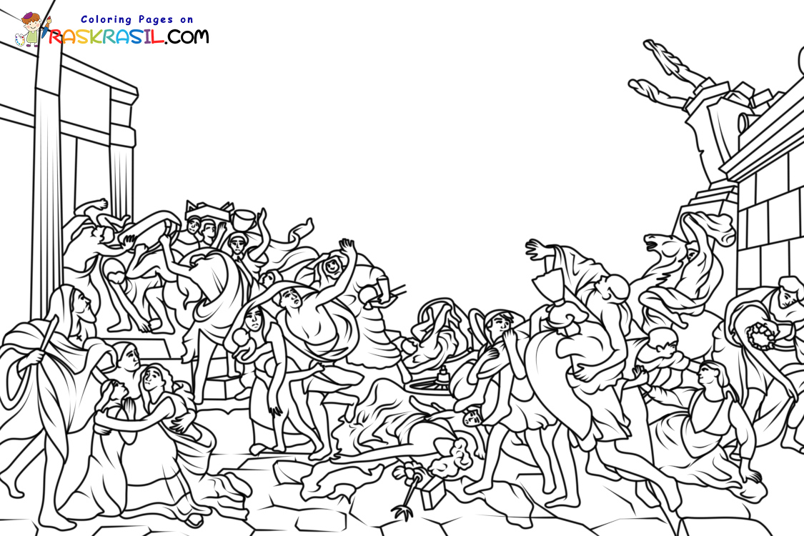 Raskrasil.com-Famous-Art-Coloring-Pages-The-Last-Day-of-Pompeii
