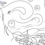 Raskrasil.com-Famous-Art-Coloring-Pages-The-Starry-Night