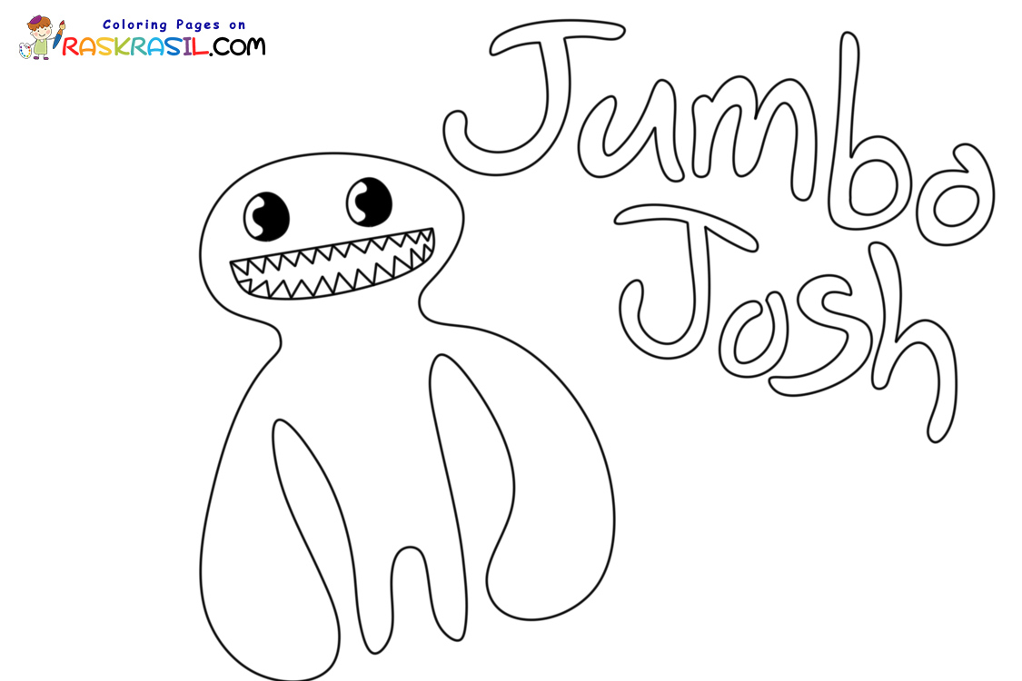 Jumbo Josh 05 from Garten of Banban coloring page