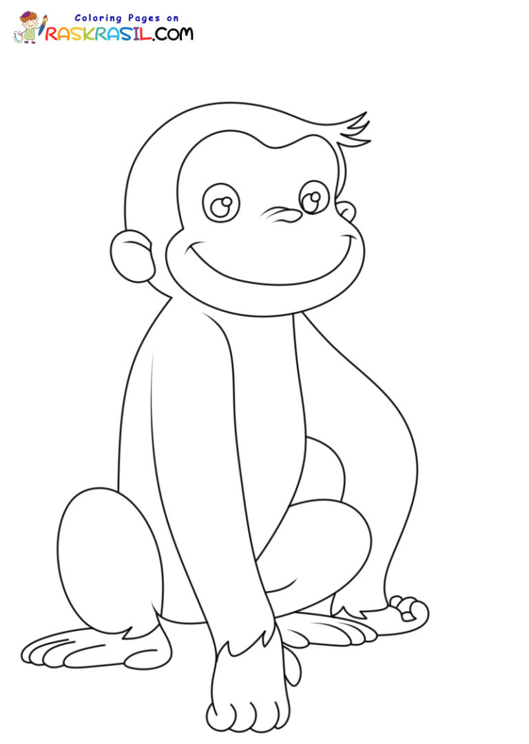 Curious George Coloring Pages