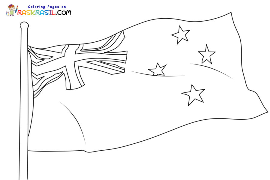 Coloriage NouvelleZélande à imprimer