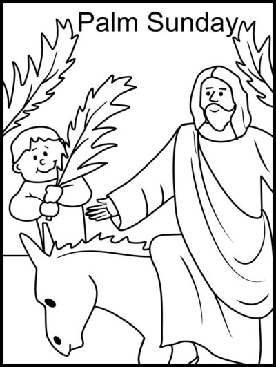 Palm Sunday Coloring Pages | Free Printables