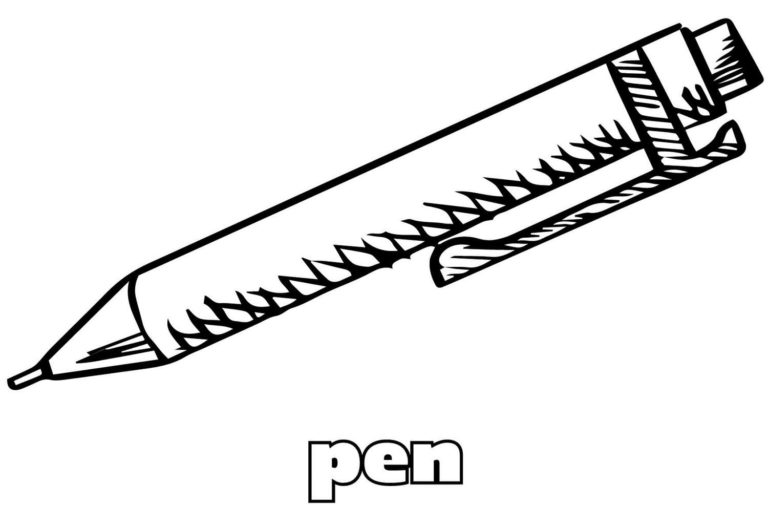 Coloriage Stylo à imprimer