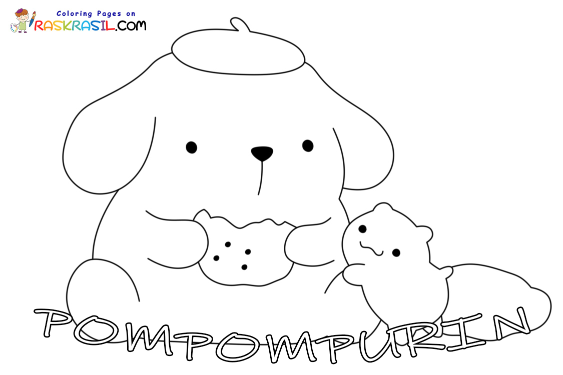 Pompompurin Coloring Pages