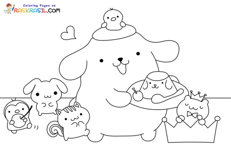 Pompompurin Coloring Pages