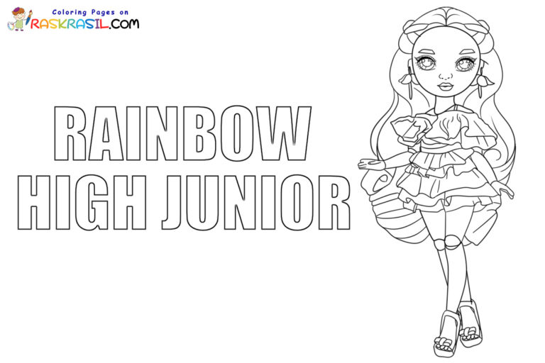 Coloriage Rainbow High Junior à imprimer