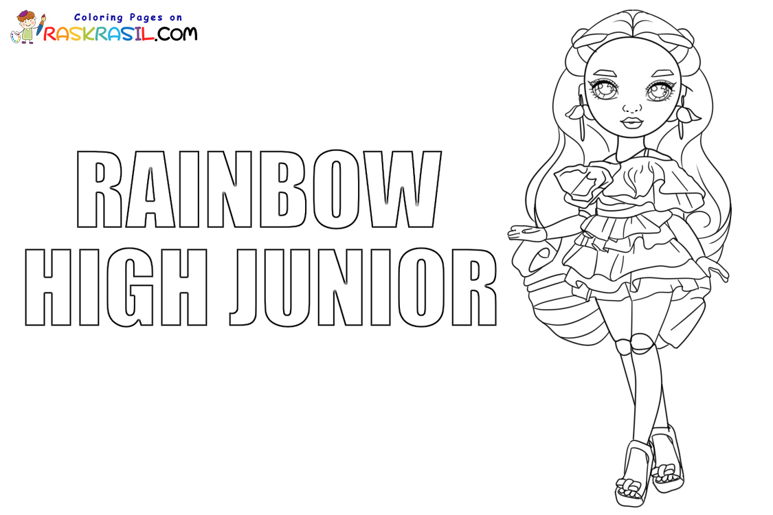 Rainbow High Junior Coloring Pages