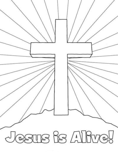 Resurrection Coloring Pages