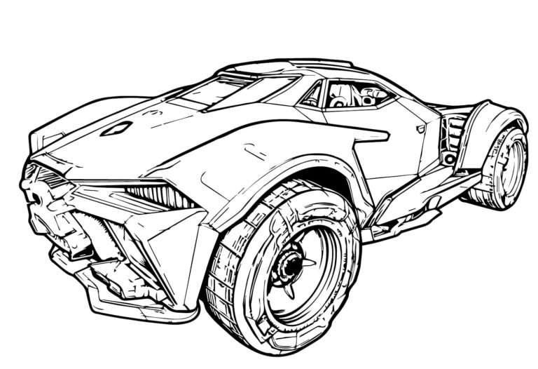 Rocket League Coloring Pages 
