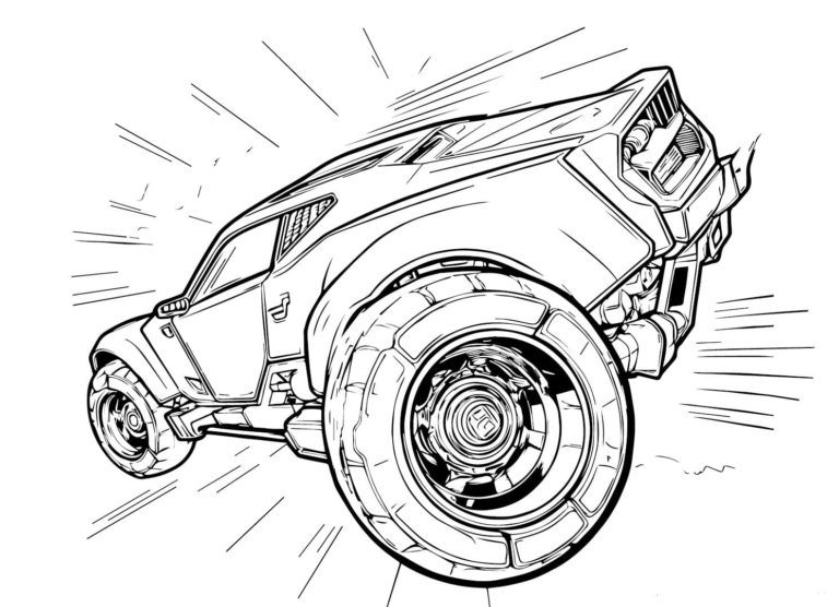 Rocket League Coloring Pages 