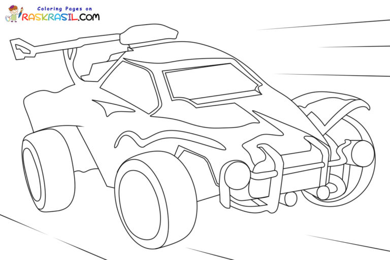Coloriage Rocket League à imprimer