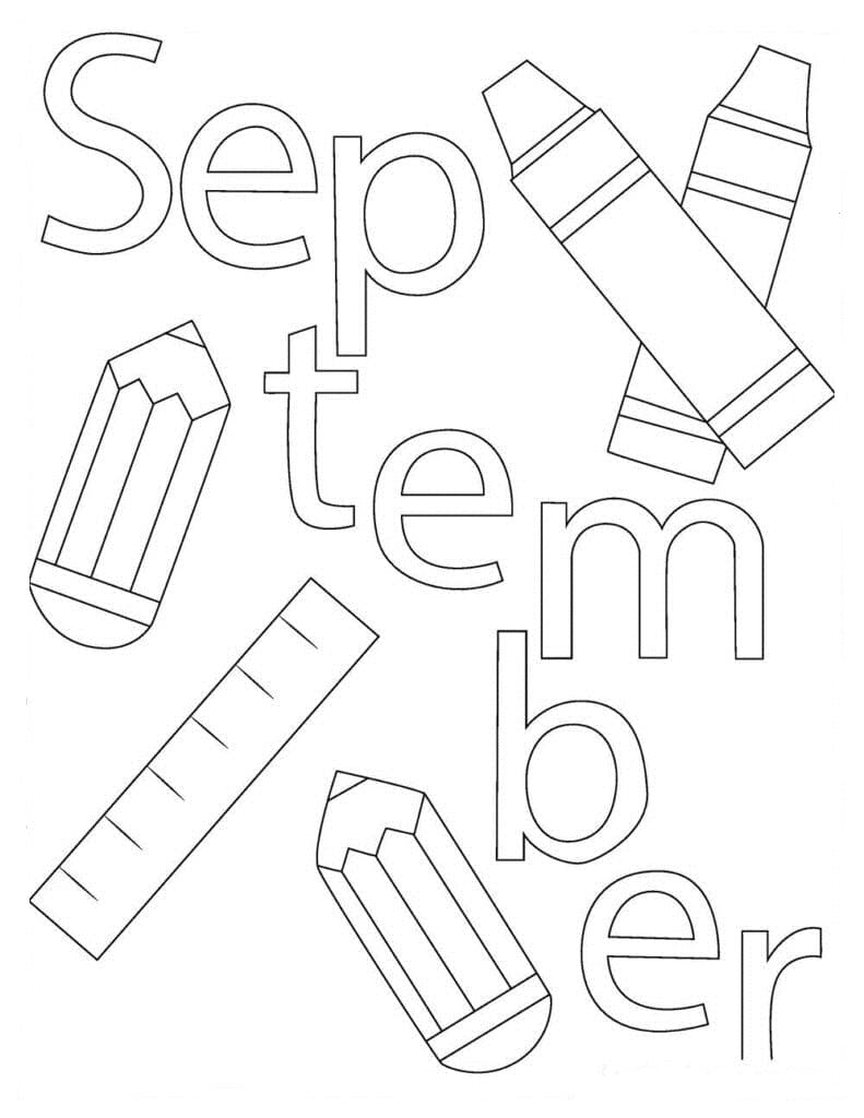 Kleurplaten September | Afbeeldingen om in te kleuren