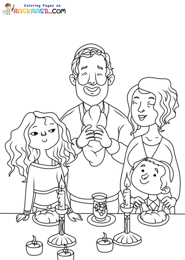 Shabbat Coloring Pages