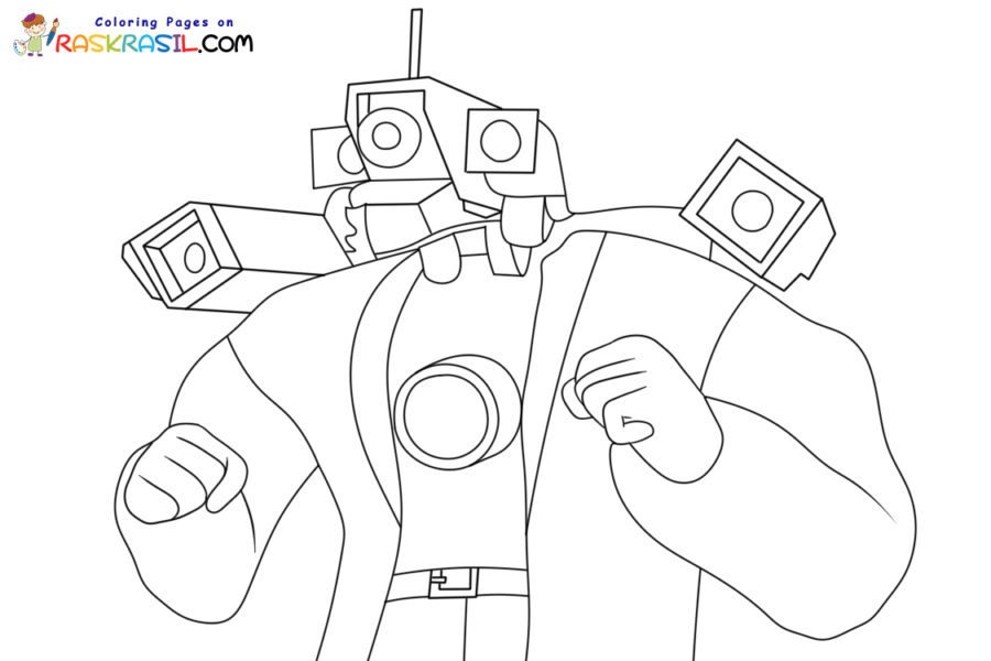 Skibidi Toilet Coloring Pages | Free Printables