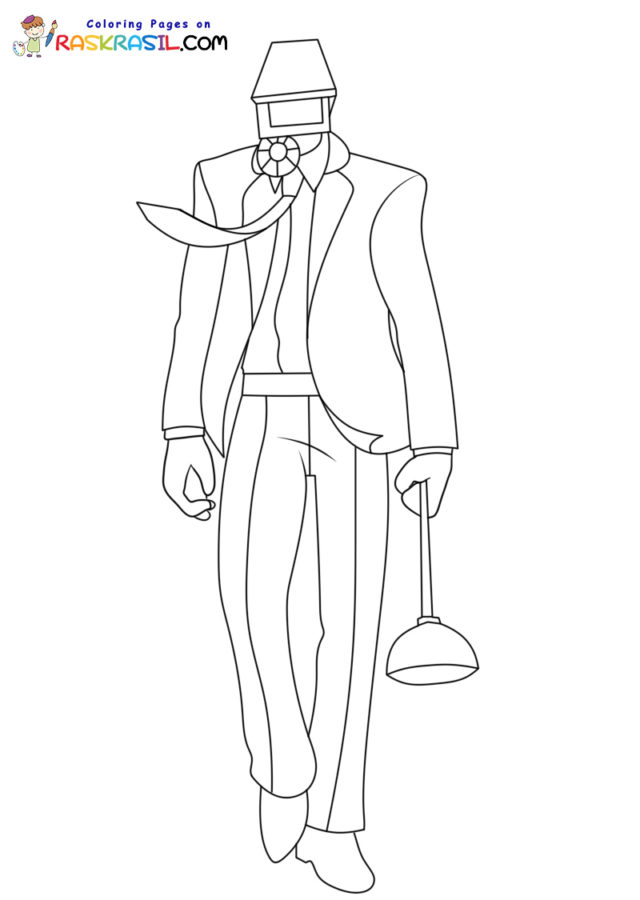 Skibidi Toilet Coloring Pages | Free Printables