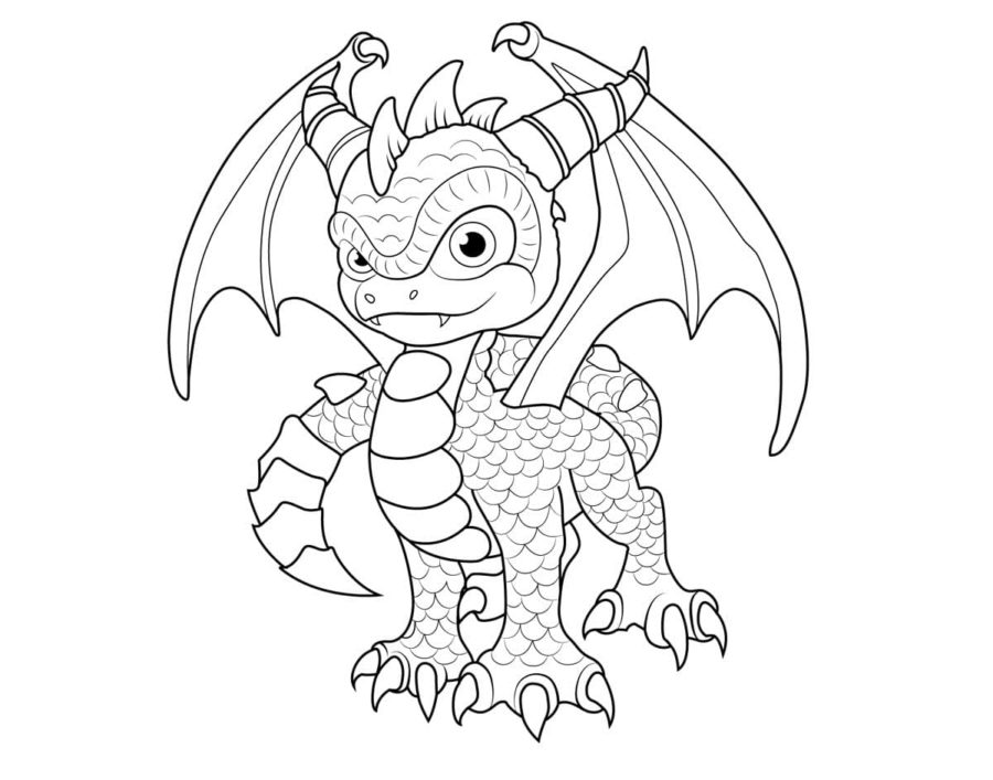 Spyro Coloring Pages