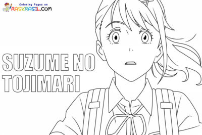 Dibujos de Suzume no Tojimari para Colorear