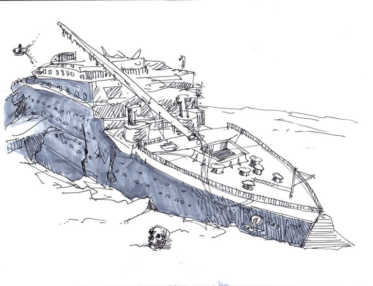 Desenhos de Titanic para Colorir