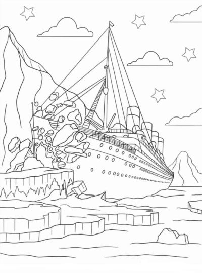 Titanic Coloring Pages