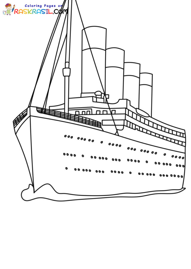 Dibujos de Titanic para Colorear