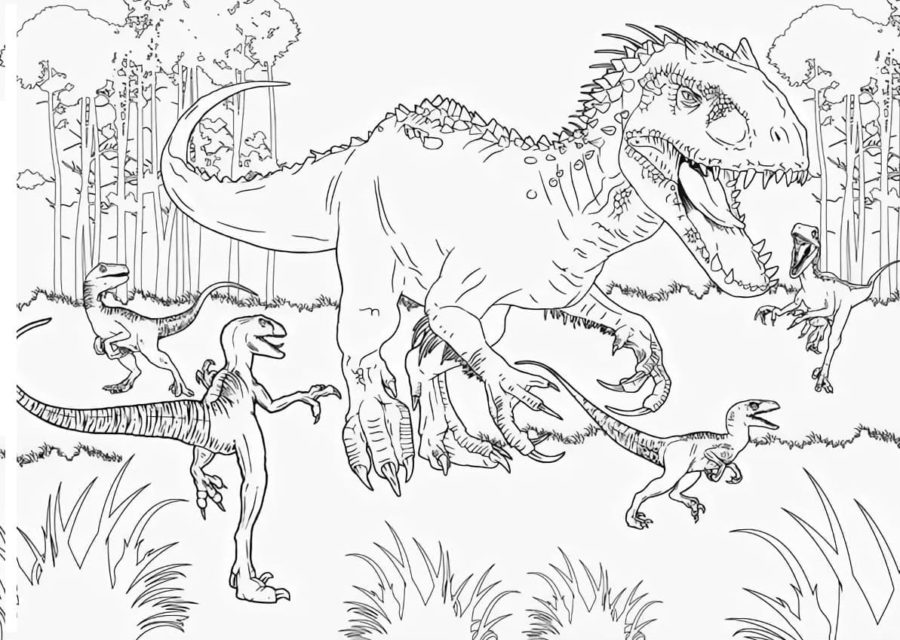 Dibujos de Velociraptor para Colorear