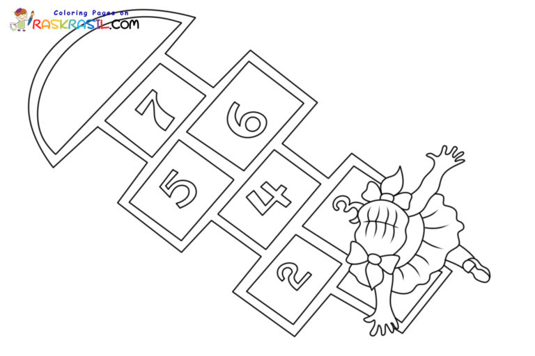 Hopscotch Coloring Pages Hopscotch Coloring Pages