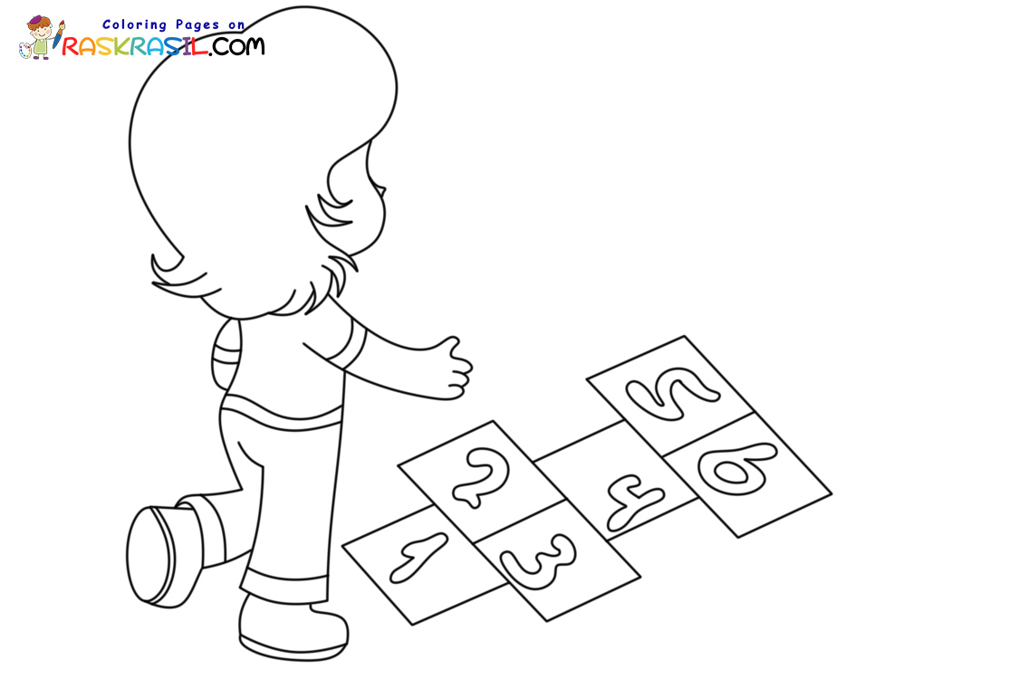 Hopscotch Coloring Pages Hopscotch Coloring Pages