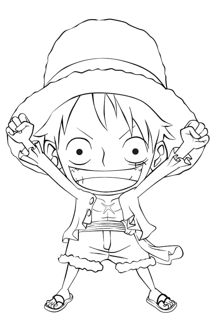 Desenhos de Luffy para Colorir