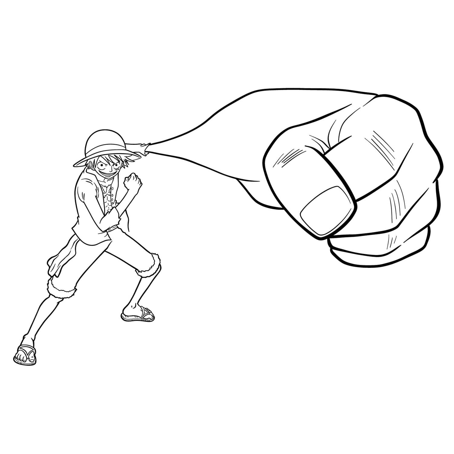 Desenhos de Luffy para Colorir