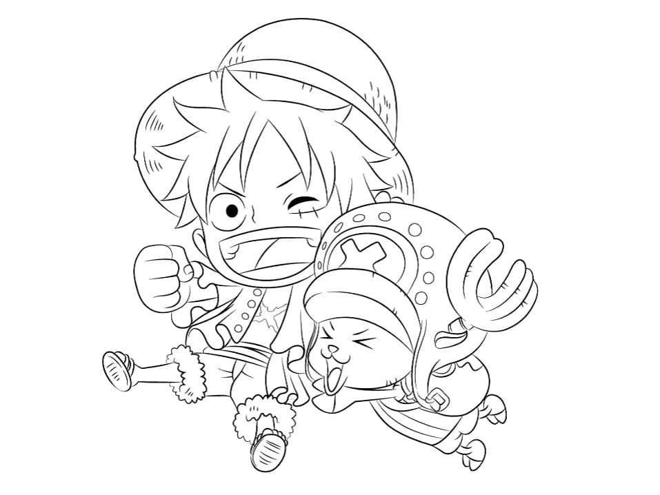 Desenhos de Luffy para Colorir