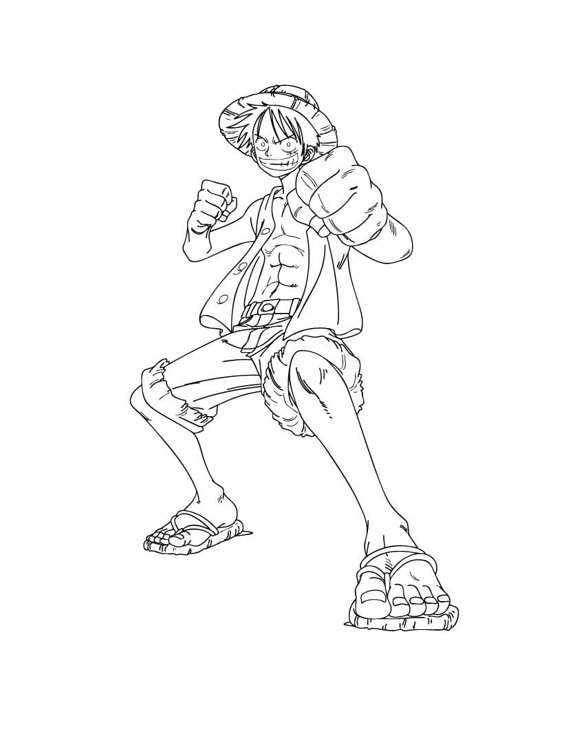 Desenhos de Luffy para Colorir
