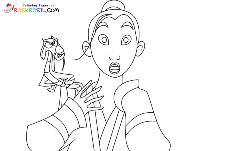 Dibujos de Mulan para Colorear