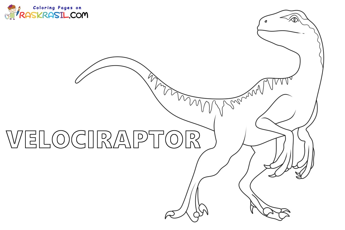 Velociraptor Coloring Pages