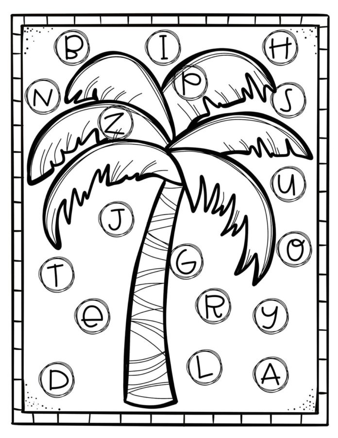 Chicka Chicka Boom Boom Coloring Pages