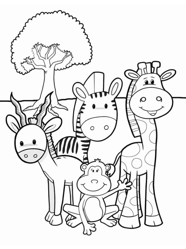 Dibujos de África para Colorear