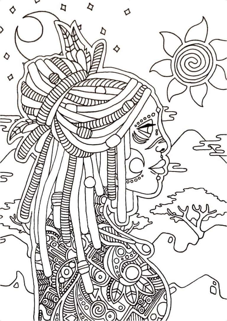 Dibujos de África para Colorear