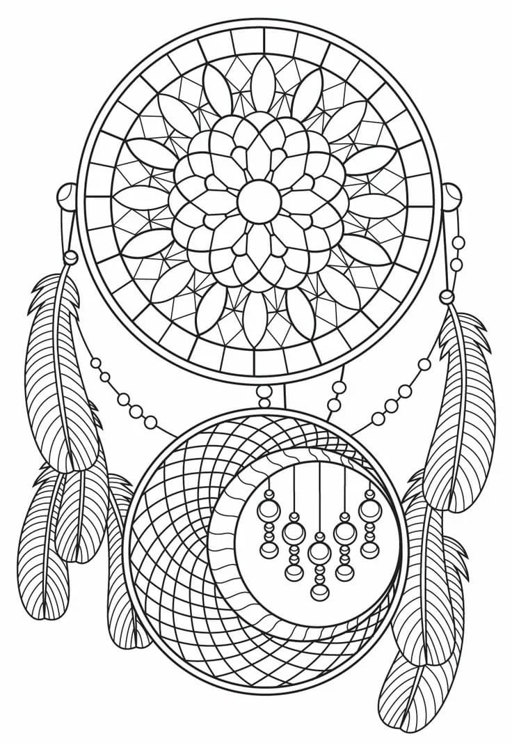 Raskrasil.com-Coloring-Pages-Dream-Catcher-14