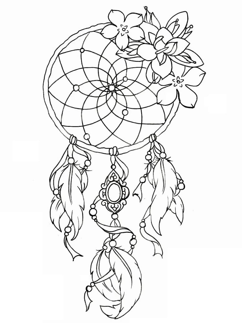 Raskrasil.com-Coloring-Pages-Dream-Catcher-27