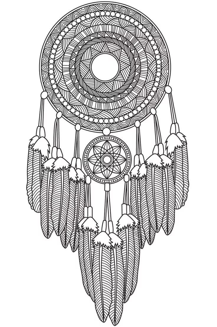 Raskrasil.com-Coloring-Pages-Dream-Catcher-34