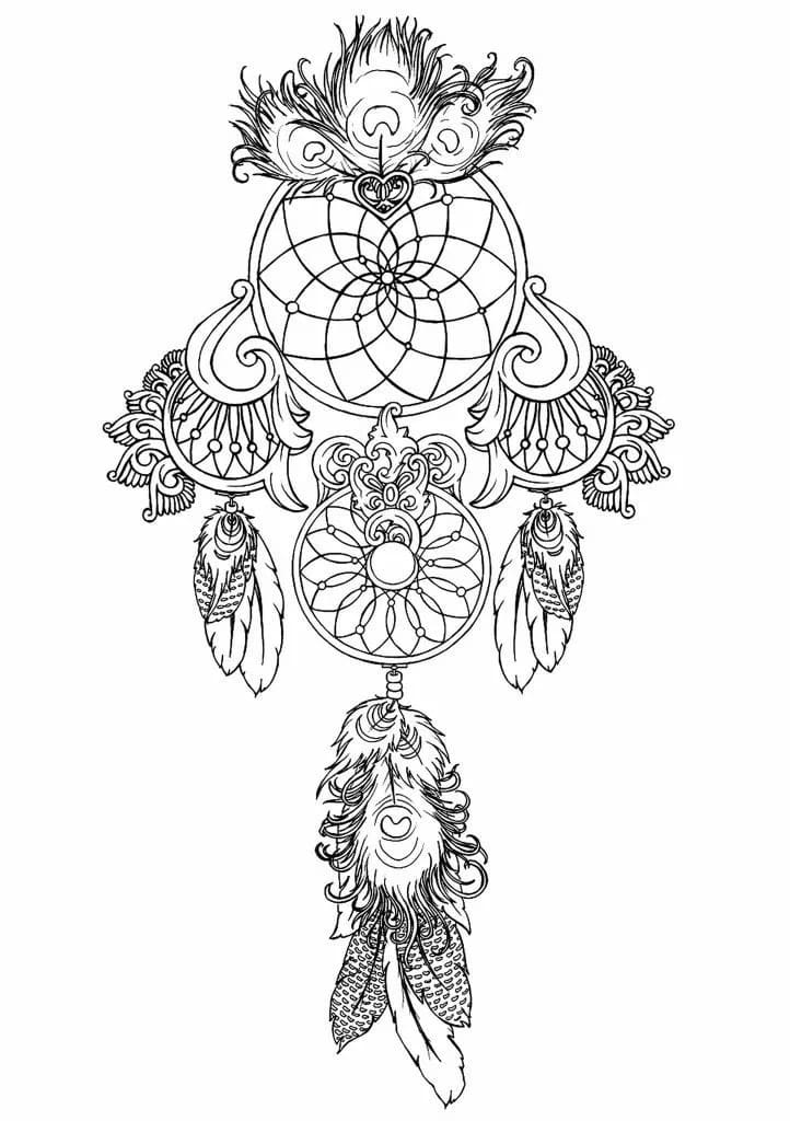 Raskrasil.com-Coloring-Pages-Dream-Catcher-42