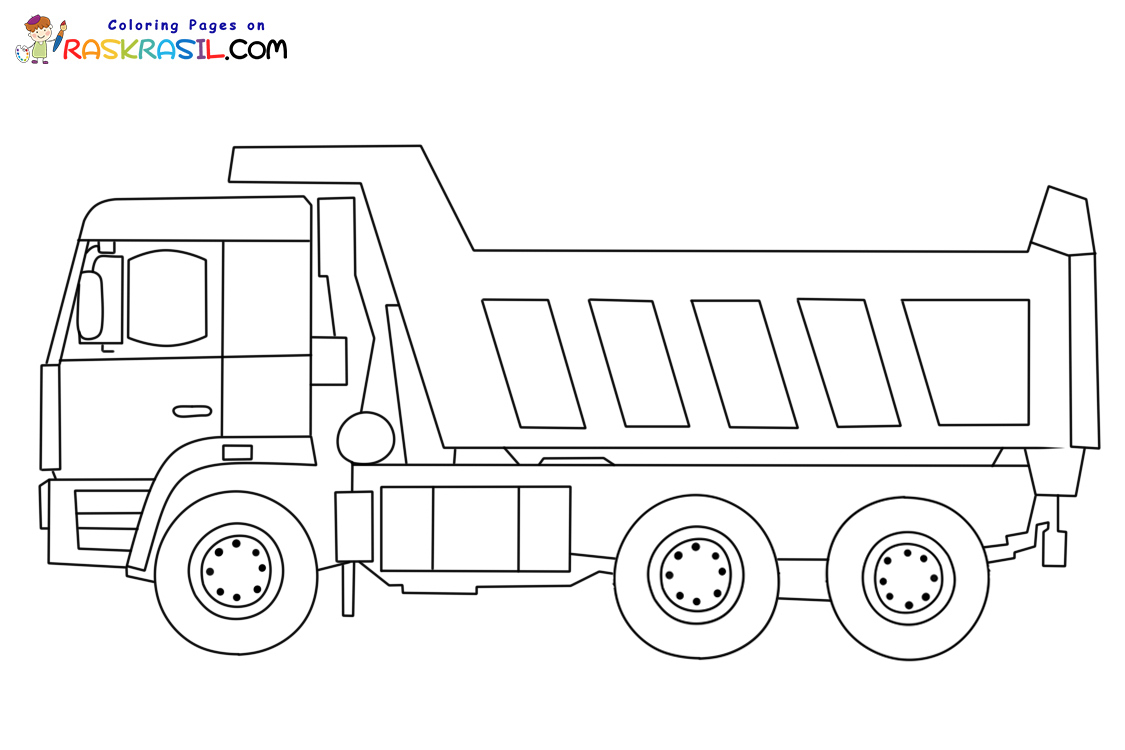 Raskrasil.com-Dump-Truck-New-Coloring-Pages-1