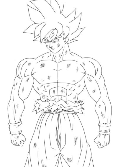 Goku Ultra Instinct Coloring Pages