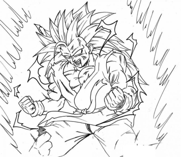 Goku Ultra Instinct Coloring Pages