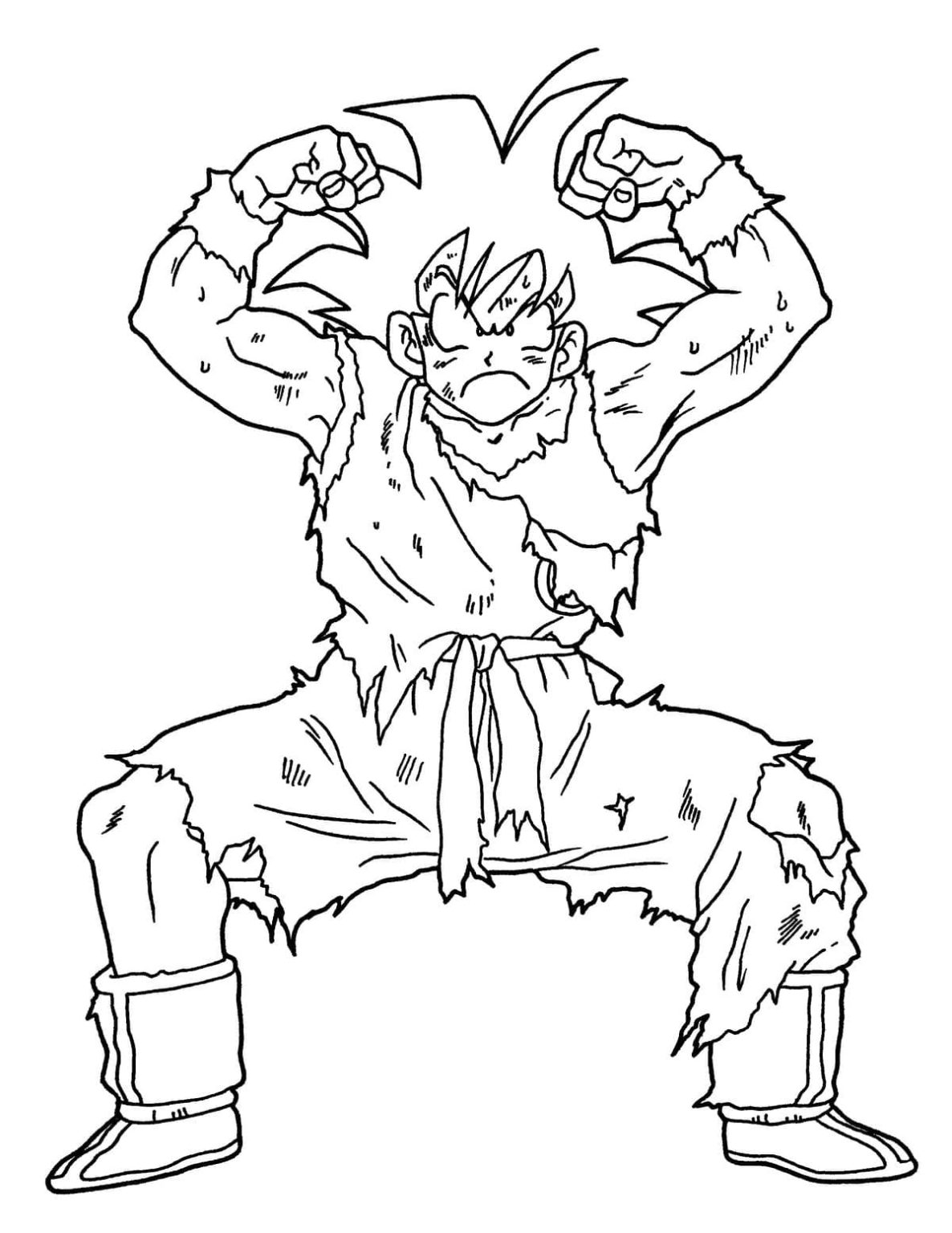 Goku Ultra Instinct Coloring Pages